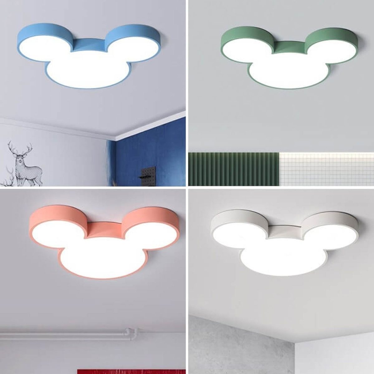 Mouse Cartoon Slim LED Flush Mount Ceiling Light - Image 9