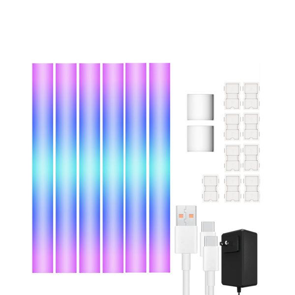 RGBIC Smart Wireless App Remote Control Splicing Decor Wall Sconce Lighting - Image 5