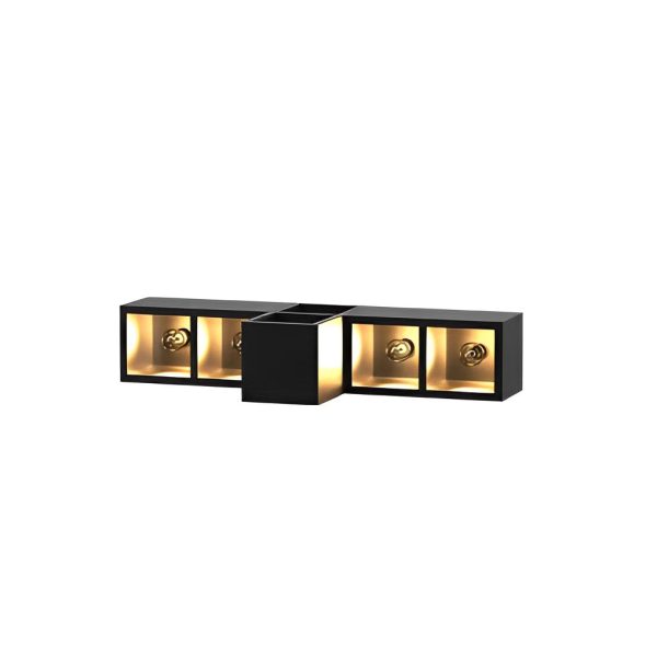 Waterproof Creative Square Combination LED Black Wall Lamp with Flowerpot - Image 18