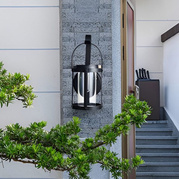 Portable Lantern Shaped LED Waterproof Modern Solar Plug in Wall Sconce Lighting - Image 5