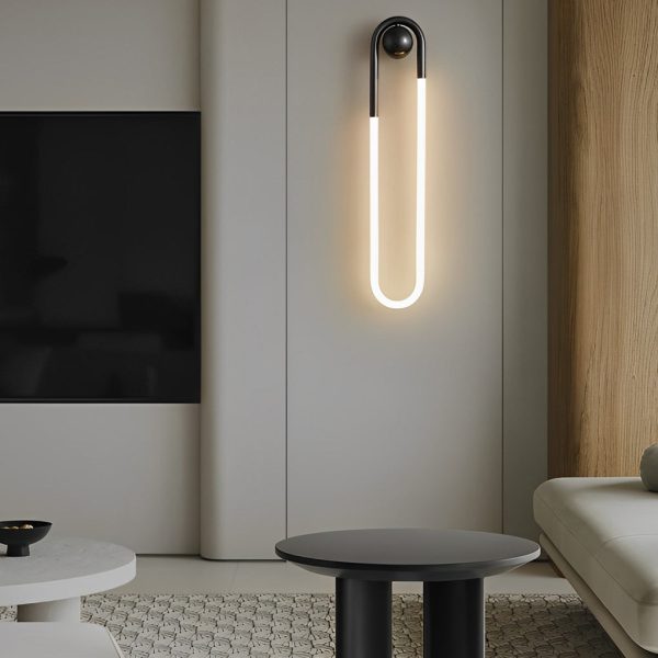 Round Rectangular Three Step Dimming LED Copper Minimalist Wall Lamp - Image 2