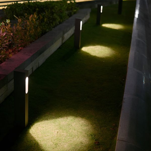 7W COB Front Pathway Lighting Black Modern Outdoor Lawn Path Lights - Image 5