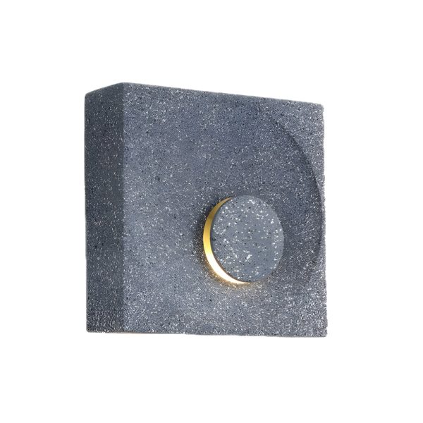 Frosted Cement Eclipse LED Wall Light - Image 14