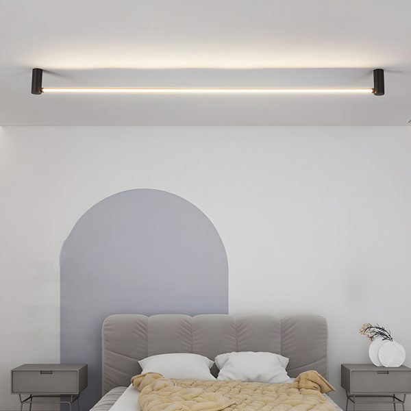 Modern Black LED Linear Ceiling Lights - L 23.6''/35.5''/47.2' - Image 4