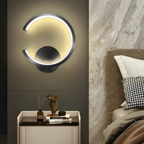 Creative Round Stepless Dimming LED Nordic Wall Lamp Sconces Lighting - Image 4