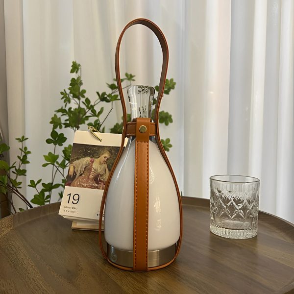 Modern Mid-century Cordless Lantern Table Lamp - Image 3