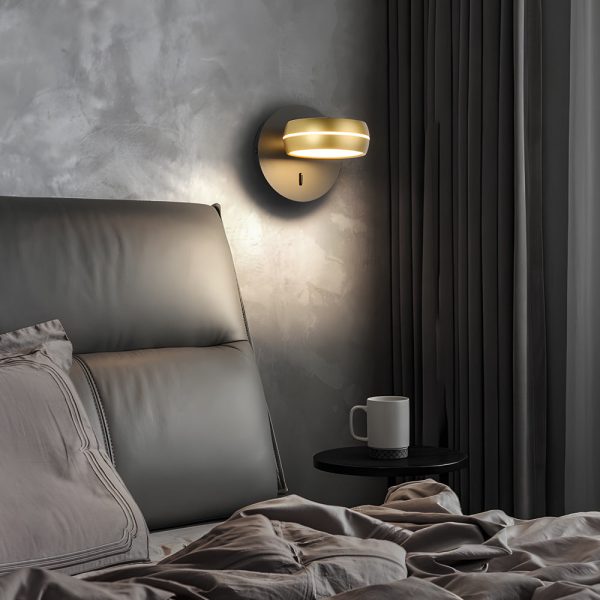 Round 6W LED Wall Sconce Rotatable Bedside Lamp - Image 4