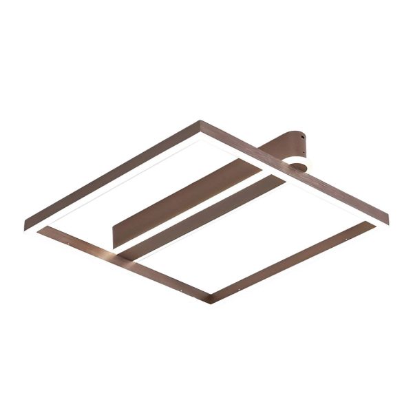 Square Double Frame Metal Aluminum Creative LED Nordic Ceiling Light Fixture - Image 11