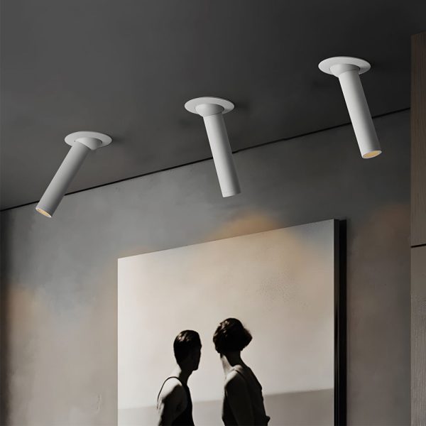 Gimbal Head Long Tube Recessed LED Ceiling Spotlight - Angle Rotatable - Image 3