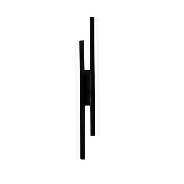 Modern 2-Light Linear LED Wall Lamp with 3-Step Dimming - Black/Gold Wall Sconce - Image 11
