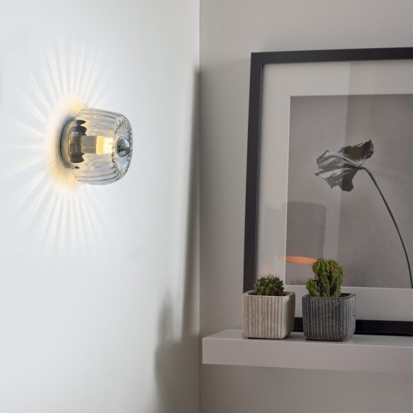 Round Art Creative Jellyfishs Glass Shade Simple Modern Wall Lights Fixture - Image 2