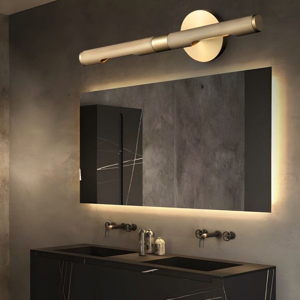 Modern Knurled Texture LED Bathroom Vanity Light Fixture with Swiveling Head - Image 6