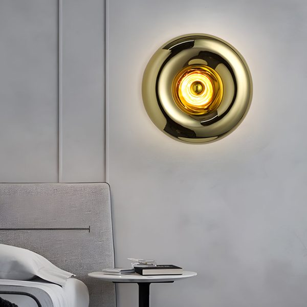 Round Glass Lava Luxury Creative Art Indoor Modern Wall Light Fixture - Image 2