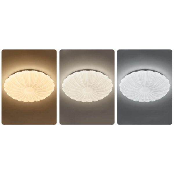 Modern Minimalist Shell Acrylic Round LED Flush Mount Ceiling Light - Image 16