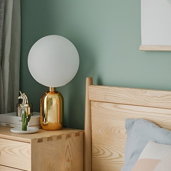 Modern Big Glass Global Ball LED Accent Table Lamp - Image 3