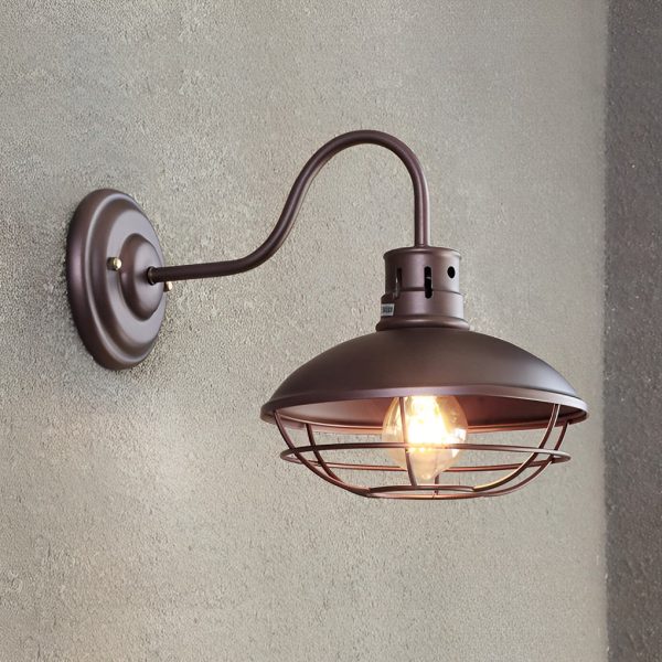 Retro Iron LED Waterproof Industrial Style Outdoor Wall Lights Wall Lamp - Image 6