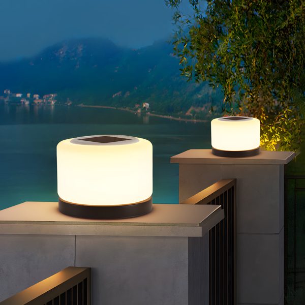 Modern 360?? Illumination Cylindrical LED Dimmable Post Lamp for Pillar Tops - Image 2