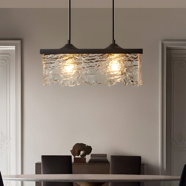 1/2-Light Glass 3 Step Dimming Chandelier Dining Room Light Fixtures - Image 4