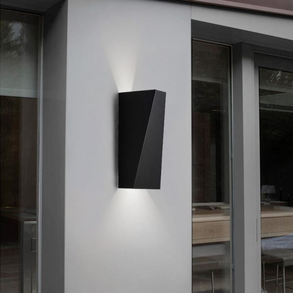 Creative Geometric LED up and down Lighting Modern Wall Light Fixture - Image 2