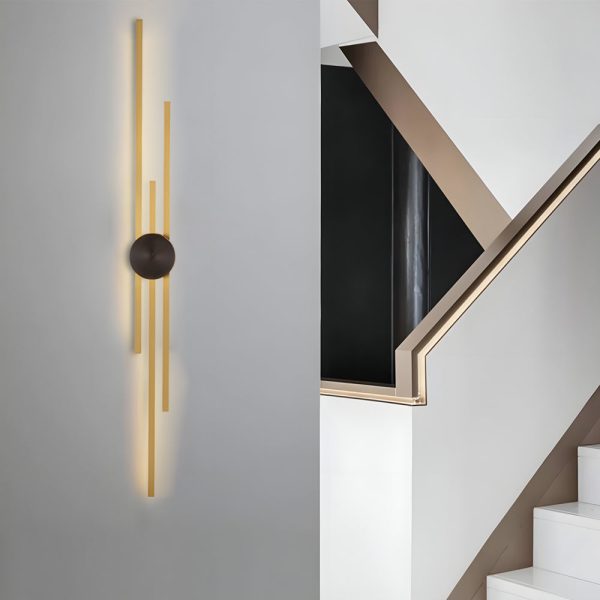 Modern Linear Wall Lamp Minimalist 2 Color Metal Wall Light - Image 3