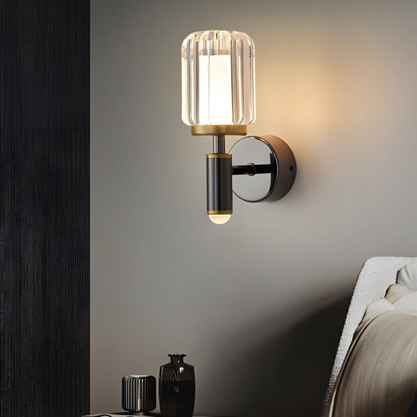 Clear Acrylic Arm Wall Light Modern Aluminum Sconce for Living Room - Image 3