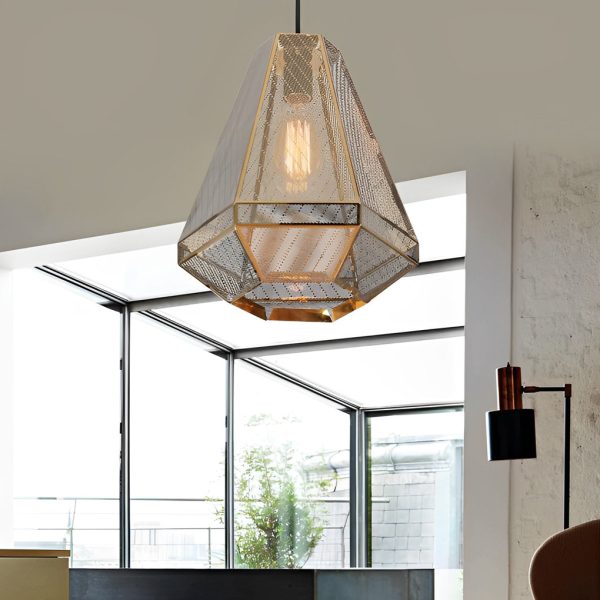 Electroplated Stainless Steel Creative Geometric Nordic Pendant Lights - Image 3