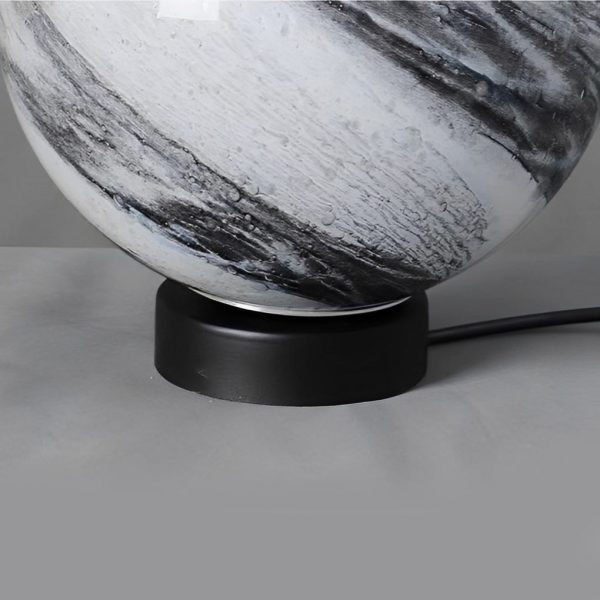 Round Glass Planets Design Waterproof Modern Outdoor Fence Post Lights - Image 7