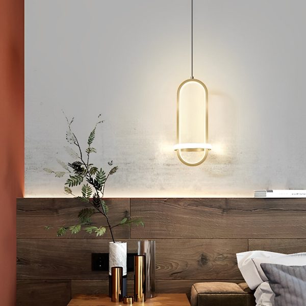Artistic Rounded Rectangle LED Modern Pendant Lighting Kitchen Island Lighting - Image 2