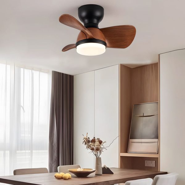 22''/31'' 3 Blades Cute Space-Saving Ceiling Fan Light with 6-Speed Remote Control - Image 3