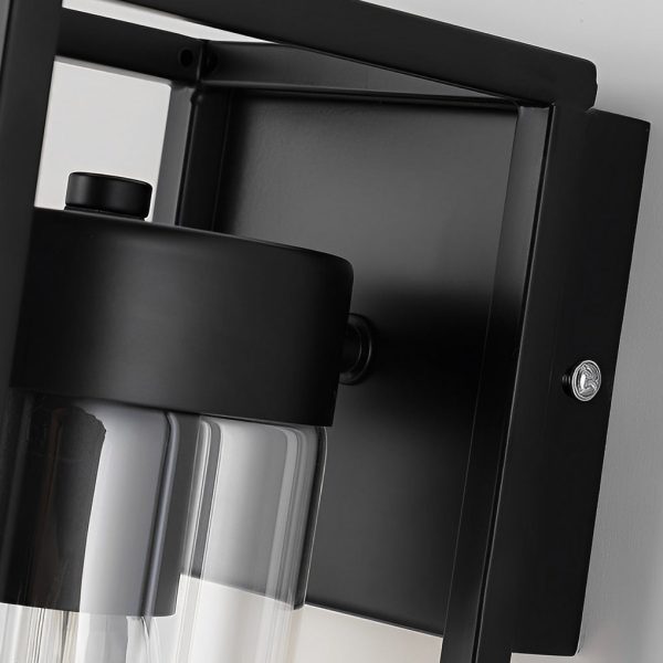 Creative Rectangular Glass Black Industrial Wall Lamp Wall Sconce Lighting - Image 6