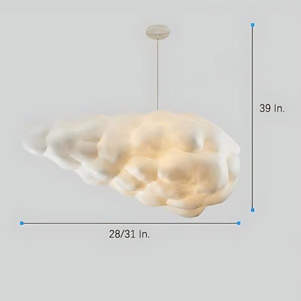 Cloud Shaped Modern Artistic Pendant Light Hanging Lamp Island Lights - Image 11