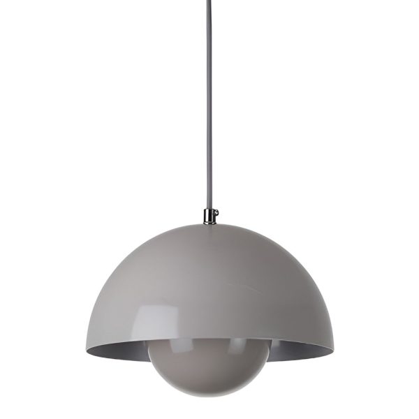 1-Light Metal Mushroom Nordic Flowerpot Pendant Light - Image 12