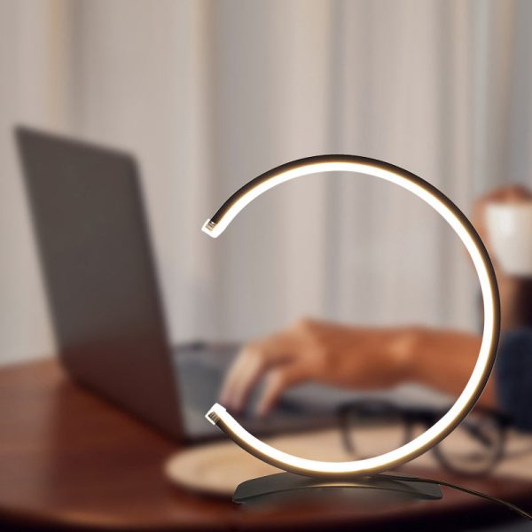 3/4 Circle Lamp Touch LED Modern Accent Table Lamp - Image 4