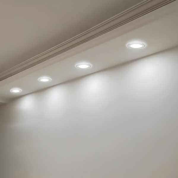3.9-inch White Canless 5W Integrated LED Recessed Light Trim Clear Acrylic 360?? Lighting - Image 3