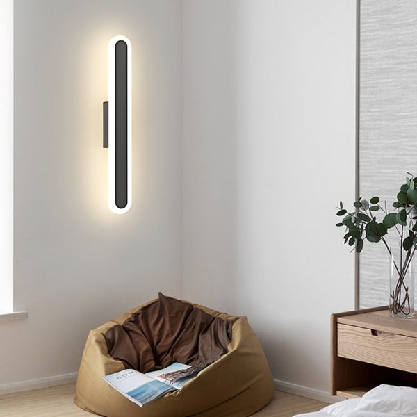 Long Strip Minimalist LED 3 Step Dimming Modern Indoor Wall Lights Fixture - Image 3