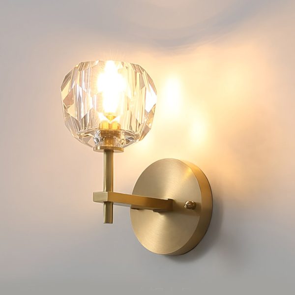 Ball-shaped LED Crystal Gold Postmodern Plug in Sconce Lighting Wall Lamp - Image 11