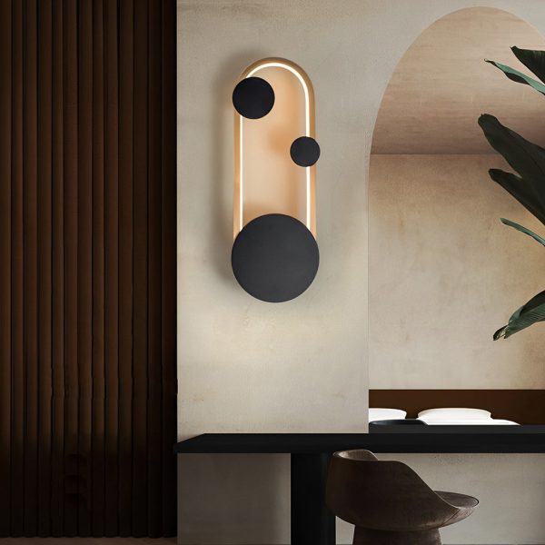 Round Decor Three Step Dimming LED Creative Nordic Wall Sconce Lighting - Image 2