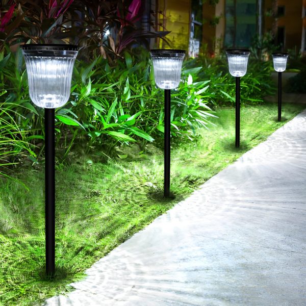 2Pcs Round Waterproof LED Intelligent Motion Sensor Solar Lawn Lights - Image 6