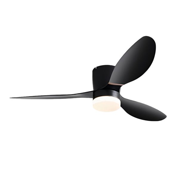 52 Inch 3 Blades Mute LED Dimmable Modern Ceiling Fan Lamp with Remote - Image 9
