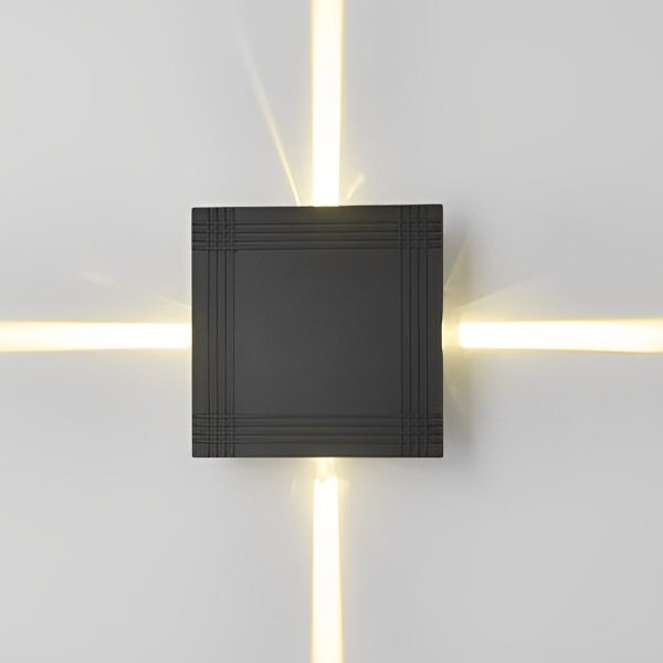 Round Square LED 12W Cross Star Lights Waterproof Modern Wall Lamp - Image 8