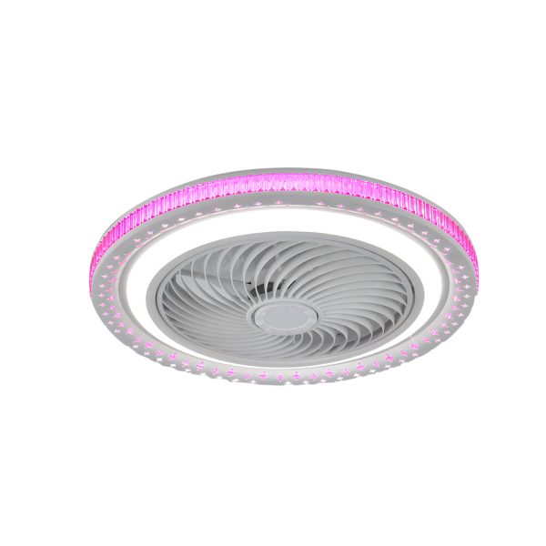 19.7" Bladeless Ceiling Fan with LED Light and Remote - Image 10