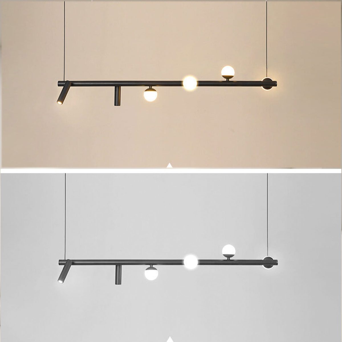Minimalist  Island Light Linear 6/7 Light Acrylic Iron LED Chandelier - Image 18