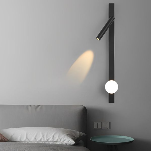 Adjustable Minimalist Creative Electroplated Metal Black Wall Sconces - Image 5
