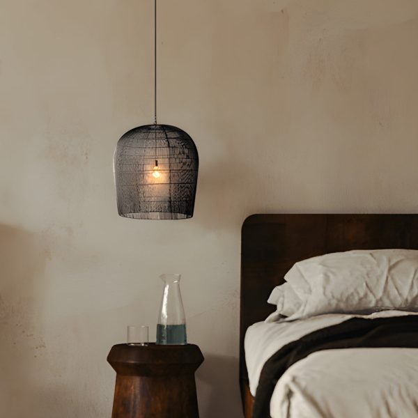 Simple Iron Woven Wabi-Sabi Zen Lanterns Japanese Style Chandelier - Image 2