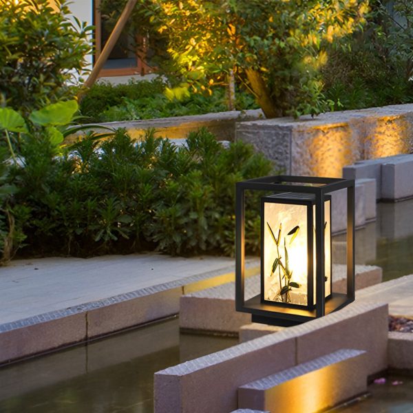 Artistic Solar LED Path Lights with Landscape Pattern - Image 5