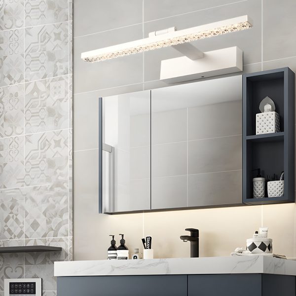 160?? Adjustable LED Bathroom Vanity Light with Crystal-Inspired Acrylic Shade, Dimmable - Image 3