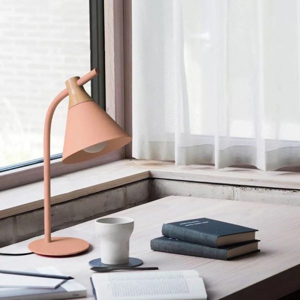 Minimalist Macaron Metal Bell Shade 1-Light Table Lamp - Image 2