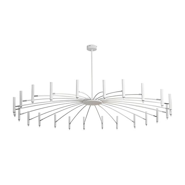 Adjustable Metal DIY Three Step Dimming LED Minimalist Chandelier - Image 20