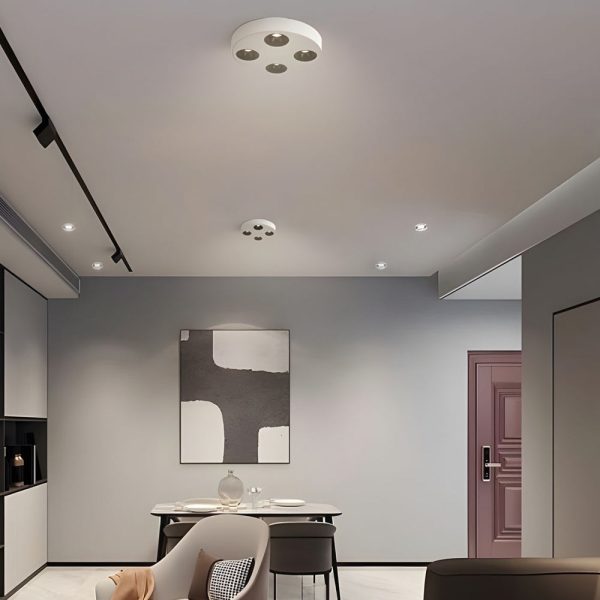 9.1-Inch Peg 4-Light LED Flush Mount Ceiling Light for Bathroom - Image 6