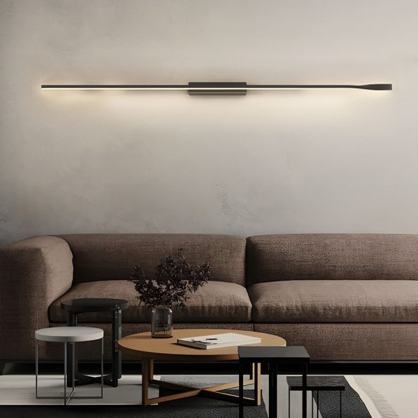 Creative Linear Strip LED Black Nordic Wall Lamp Wall Sconce Lighting - Image 3